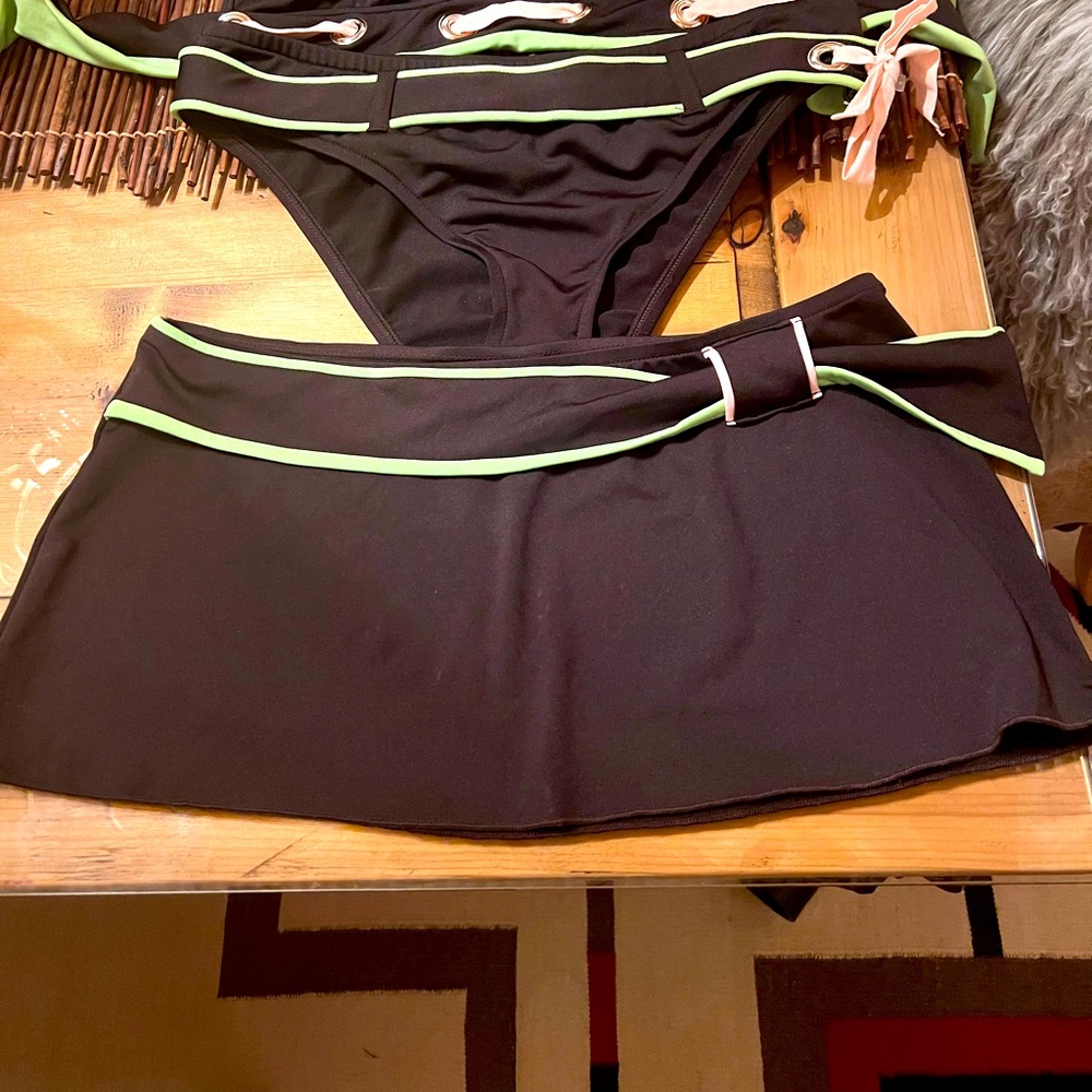Lucky Brand Co Bathing Suits 5 Piece Set Sz L - Picture 2 of 8